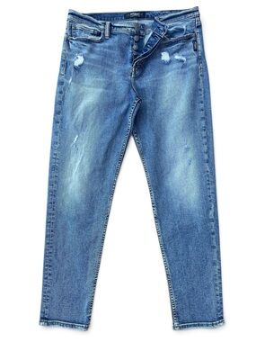 SILVER JEANS Mom Ankle Jeans 32x27 High Waist Button Fly